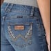New Wrangler retro Sadie low rise boot cut denim jeans