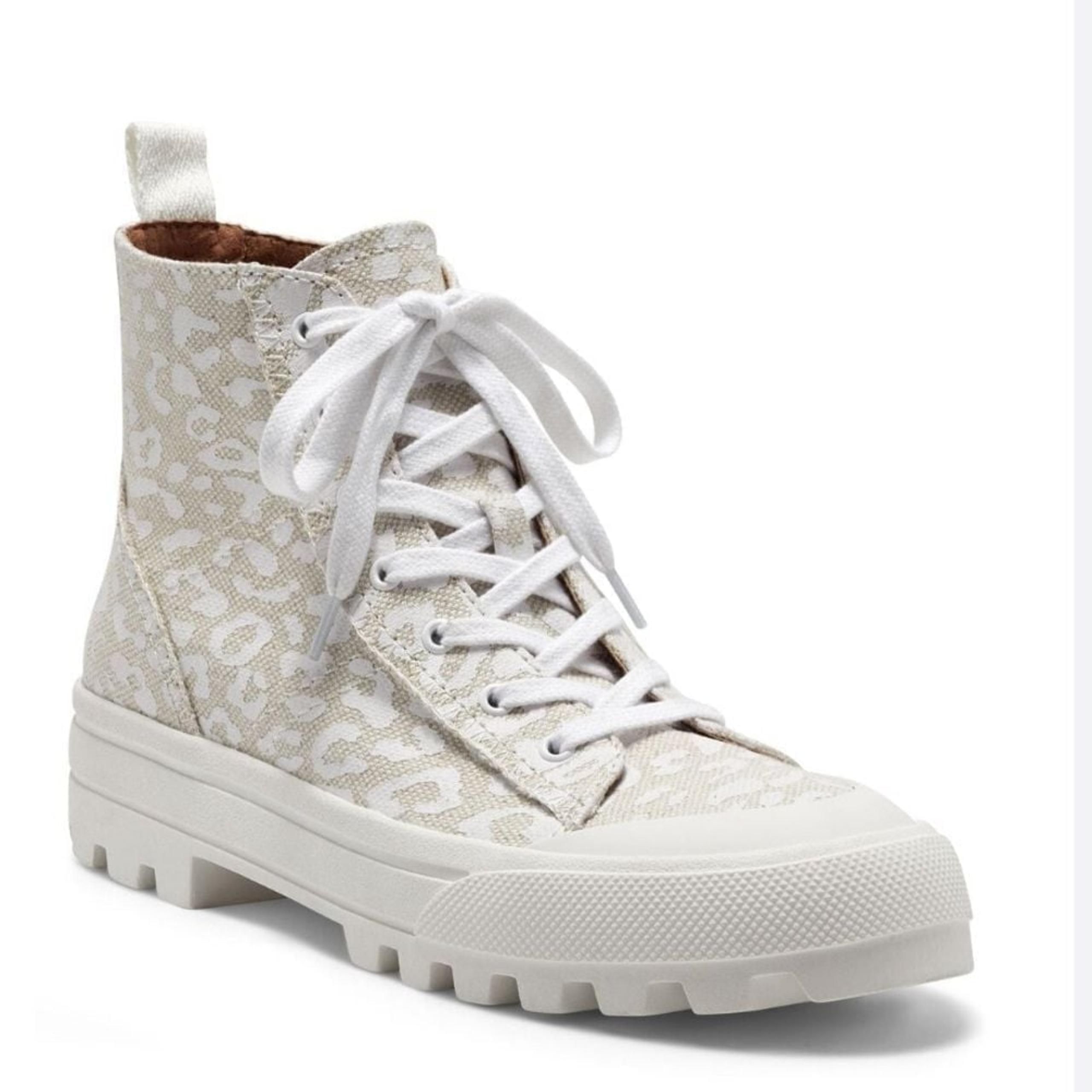 LUCKY BRAND Eisley Lace-Up High Top Platform Sneaker Womens Size 9.5 Lacy