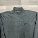 Vintage 90s Nike Windbreaker FullZip Mens XL Gray Black Track Suit Wind WhiteTag