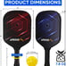 Pickleball fiberglass set for 2