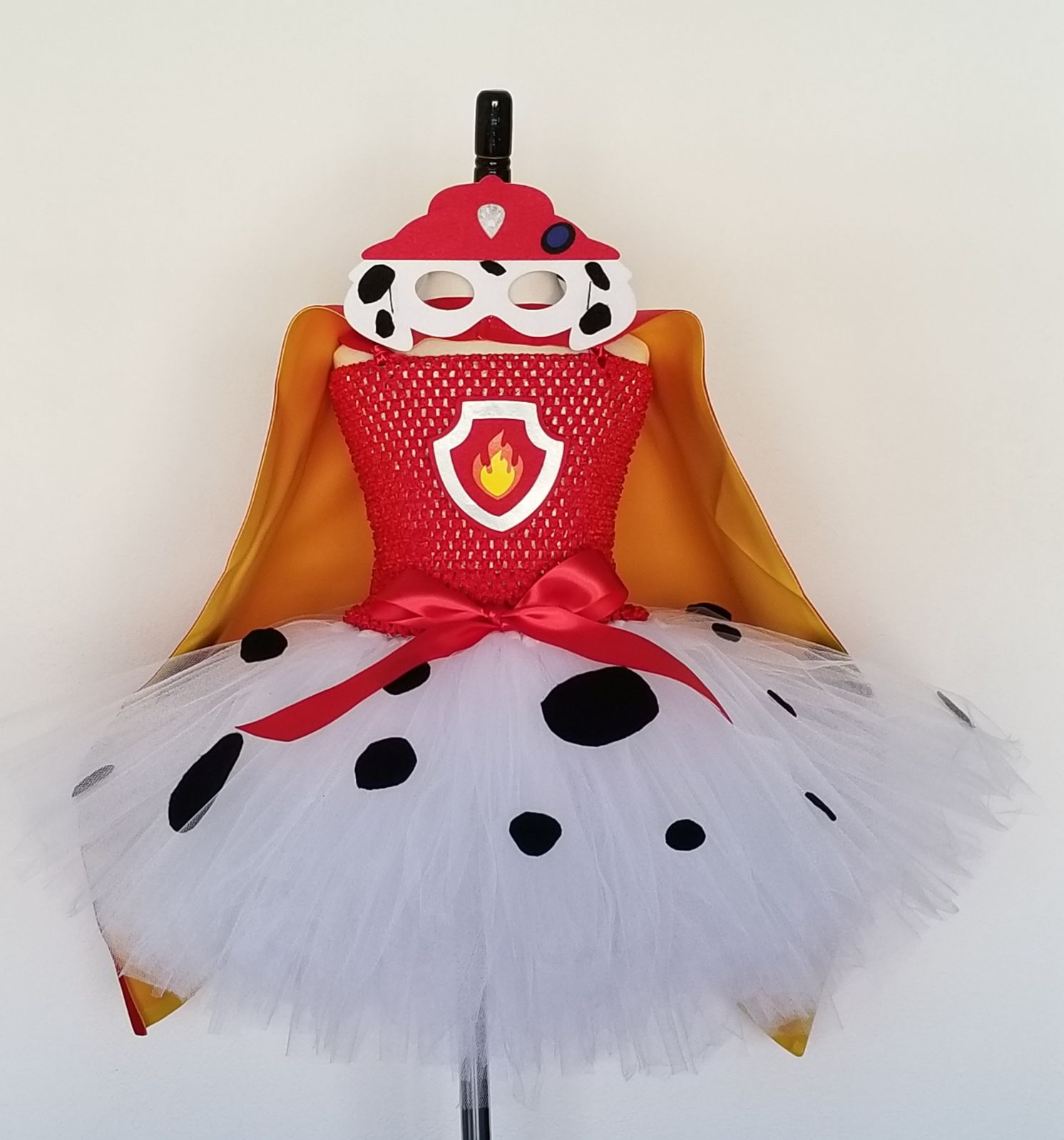 Paw Patrol Marshall Tutu Dress w/cape an