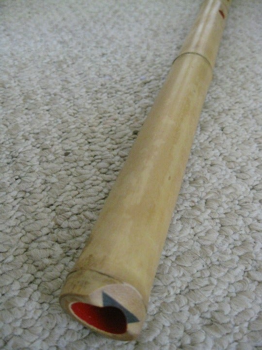 2.2 Shakuhachi 尺八 madake bamboo flute w. root end & Kinko