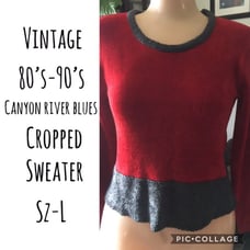 Vintage Canyon River Blues Sweater