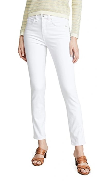 Veronica Beard white skinny jeans