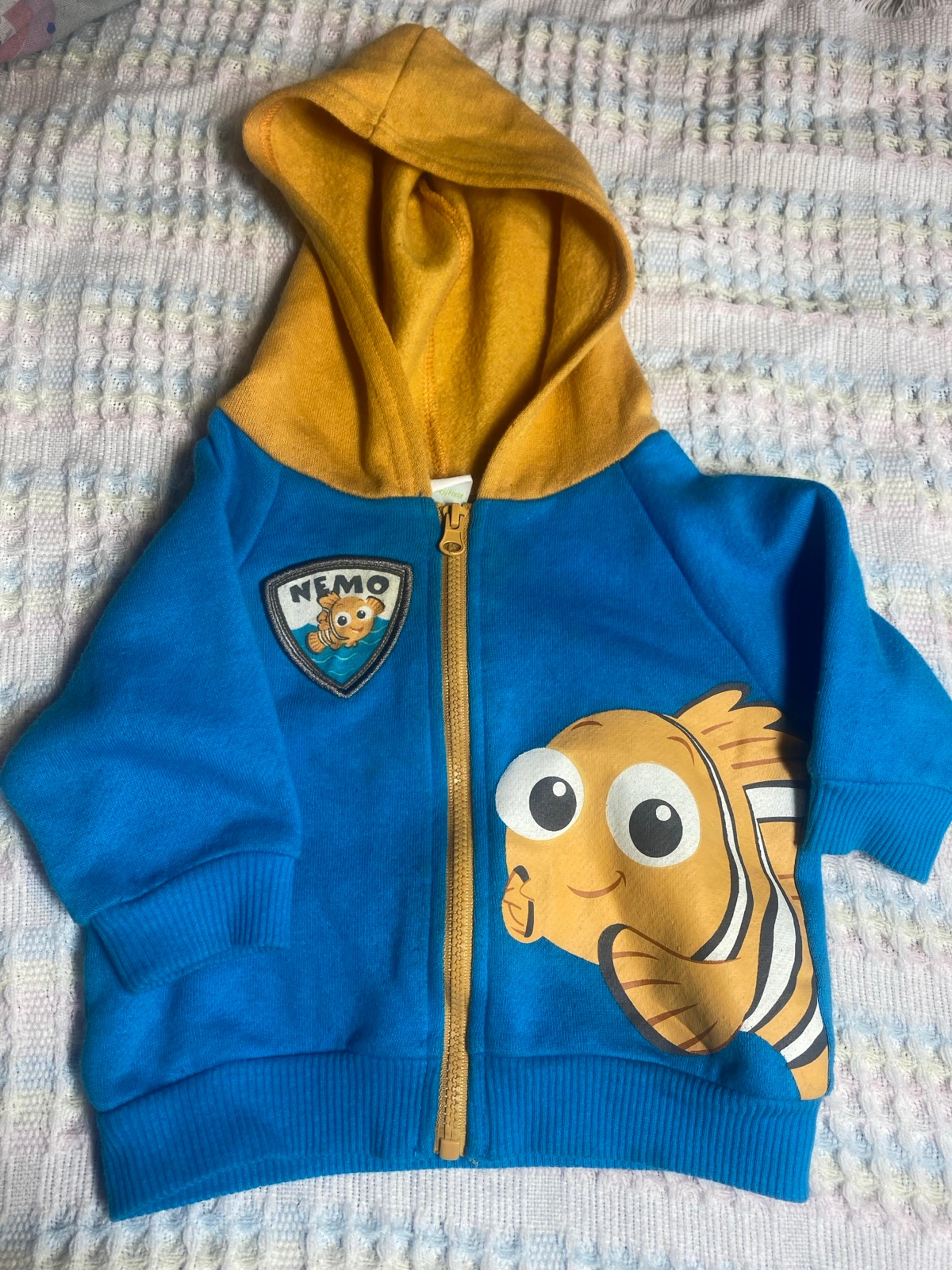 Finding Nemo Zip Up Hoodie Sweatshirt Size 3-6 Months