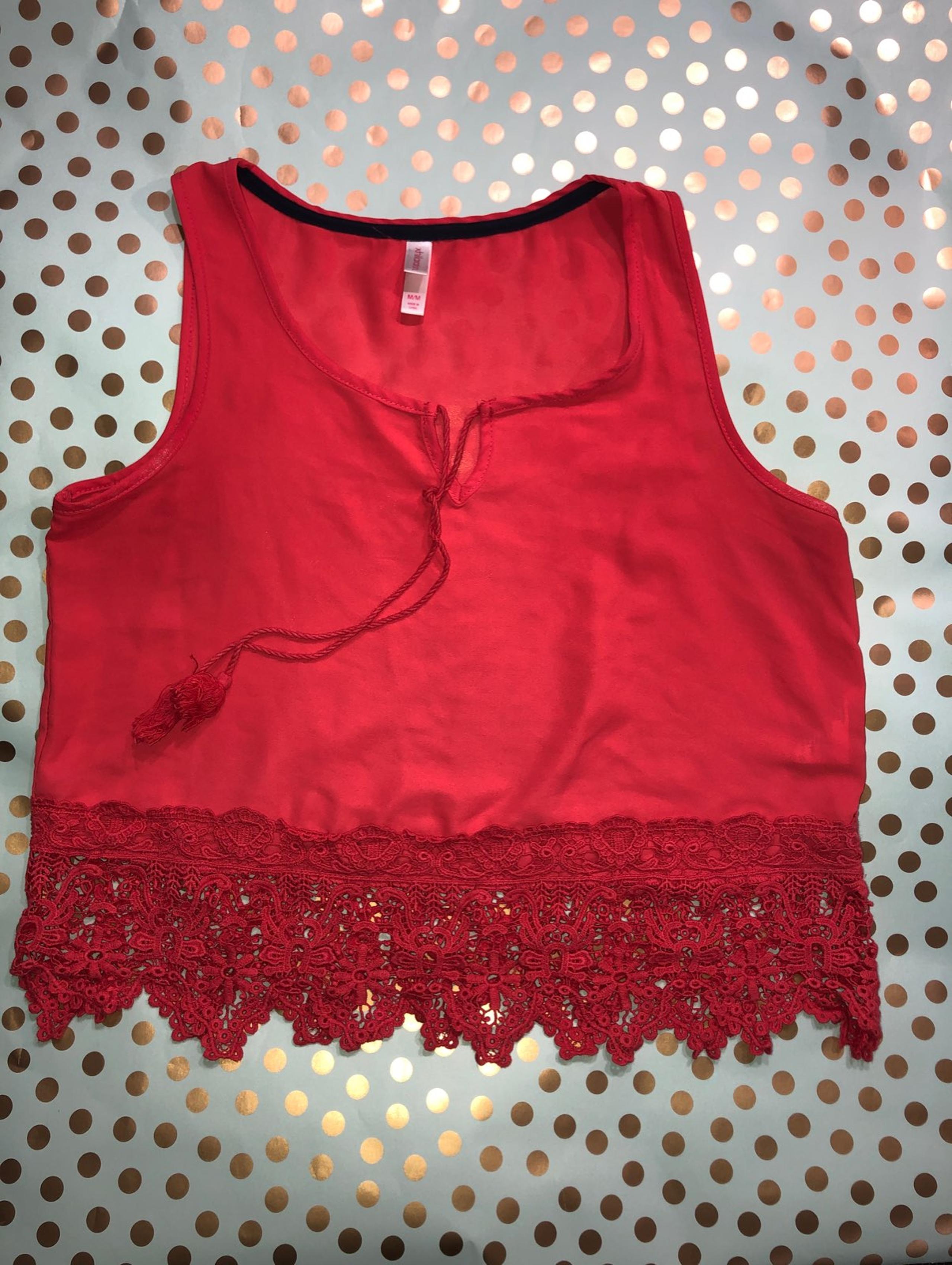 Pink Lace Tank Top Blouse