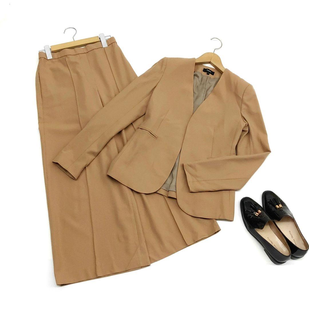 Theory no-collar jacket pants suit set 6196
