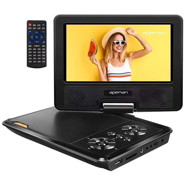 PV770 9.5'' Portable DVD Player with 7.5'' HD Swivel Screen