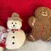 Gingerbread pottery barn dupe Christmas pillow