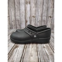 argyle mesh clogs