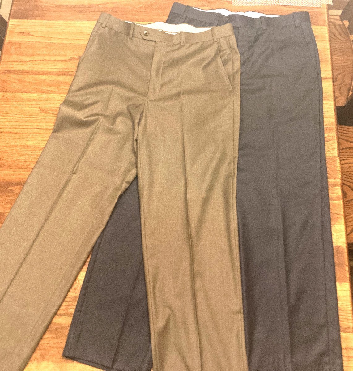 Lot of 2 Paul Betenly Vantage 34R Dress Pants Blue Tan