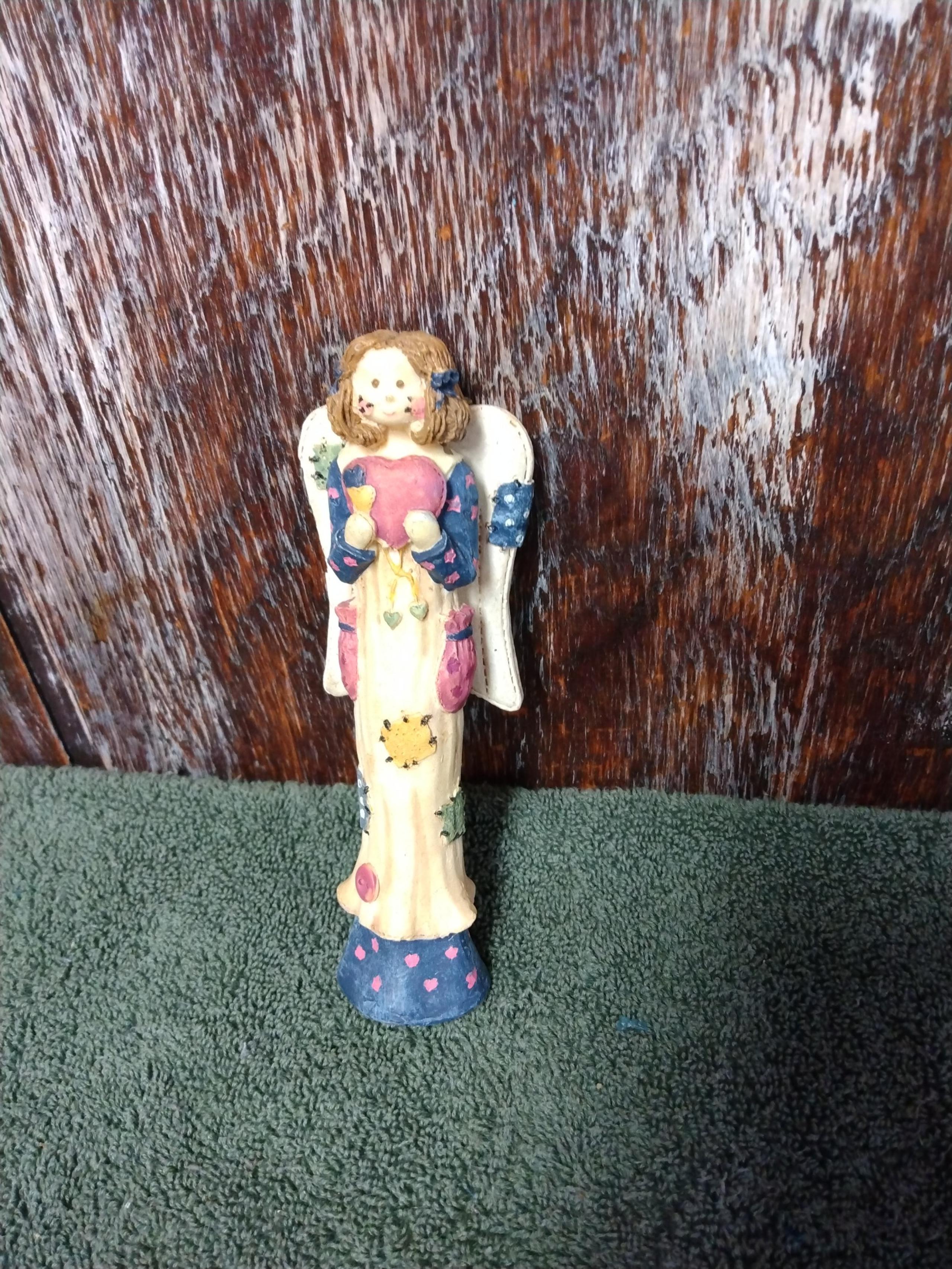 patchwork angel figurine by Ganz, 1990s