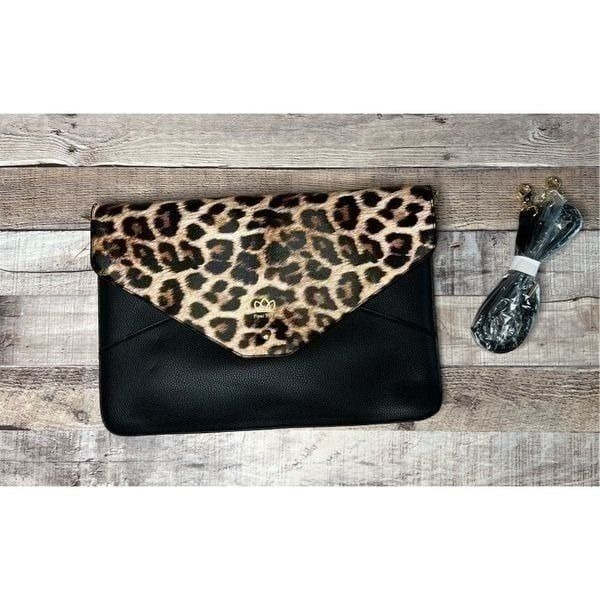 Piper Noble Leopard Envelope Crossbody Multi-function Large Handbag Clutch