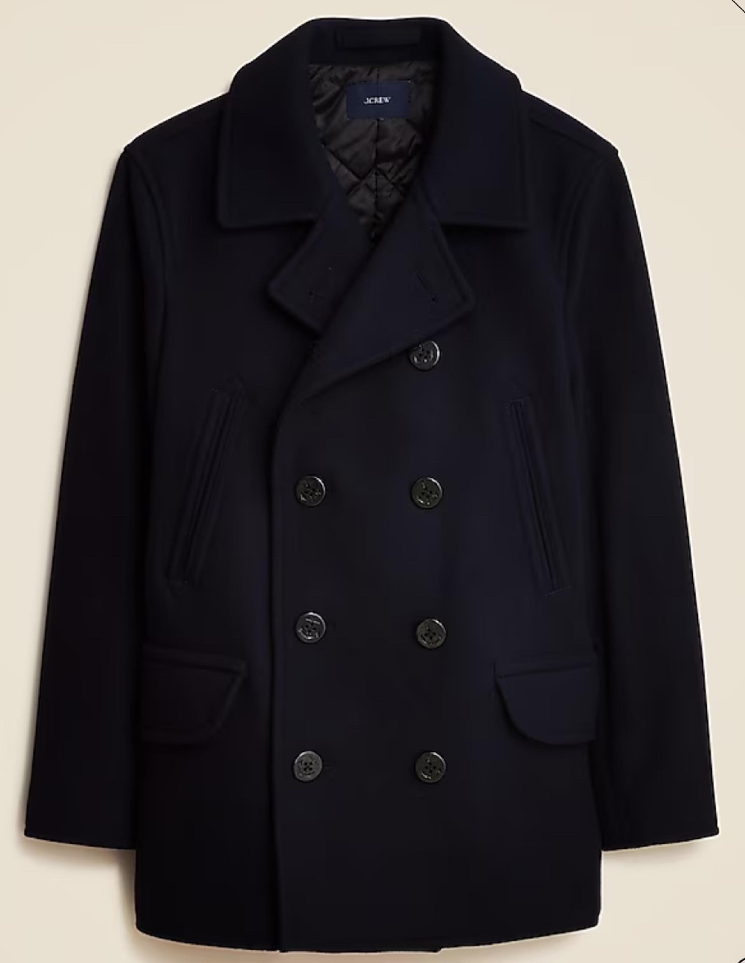 J Crew NWT $318 Men's Dock Primaloft Peacoat Medium Navy