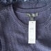 NWT Ann Taylor Women's Navy Knit Fringe Hem Sweater Top Sz L