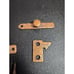 Vintage McKinney Olde Copper Forged Iron Flush Latch USA Made #OC12731 MCM 1960