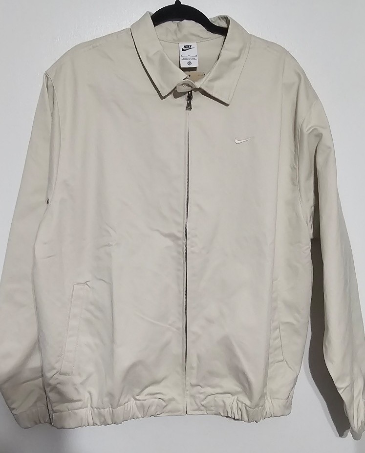 Nike Life Men's Woven Harrington Jacket Light Orewood Brown Size Small NWT