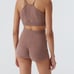 ELSE lingerie mauve cashmere shorts