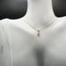 14k Cubic Zirconia Pendant Diamond Simulant