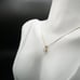 14k Cubic Zirconia Pendant Diamond Simulant