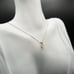 14k Cubic Zirconia Pendant Diamond Simulant