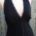 Black Mischka Sophia Eyelet Halter Dress