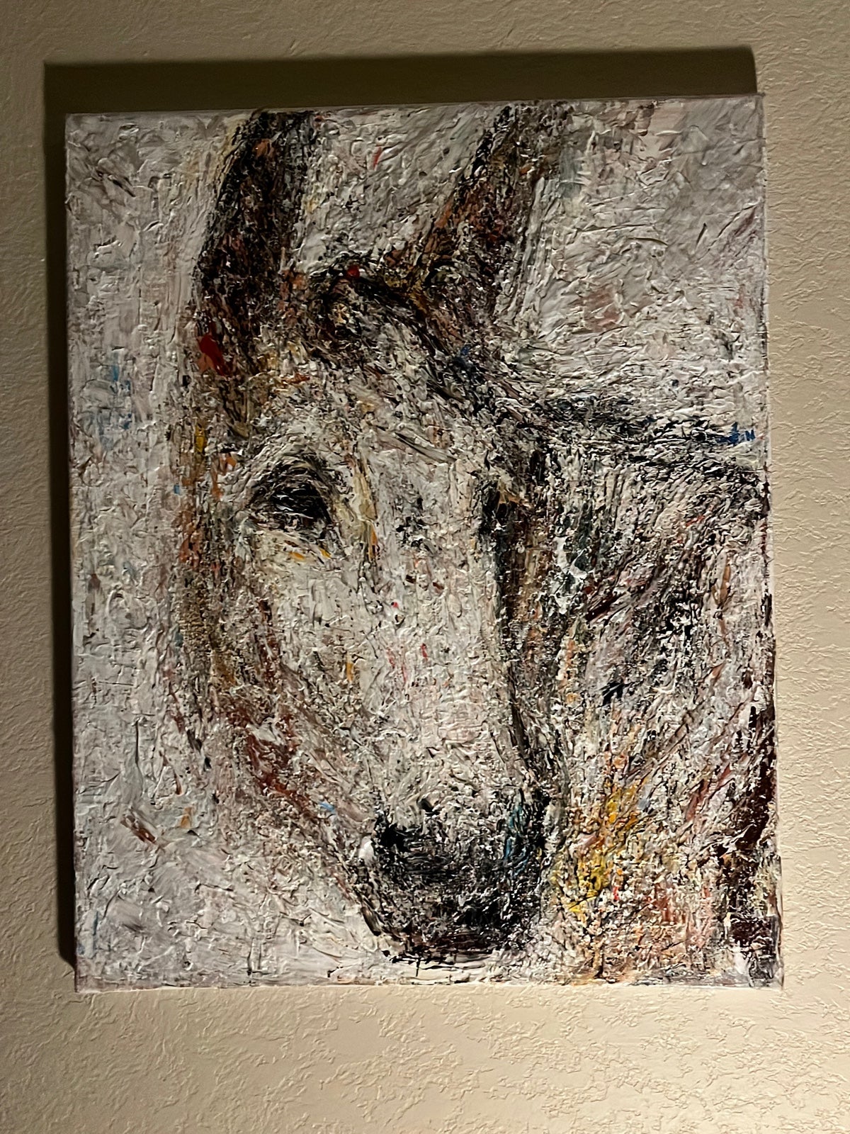 Original impasto acrylic painting 20x16
