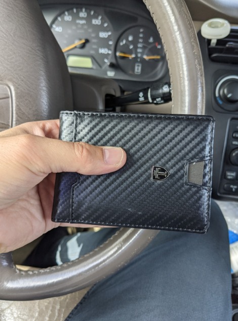 Mens Slim Wallet with Money Clip RFID Blocking Bifold Credit Card Holder
