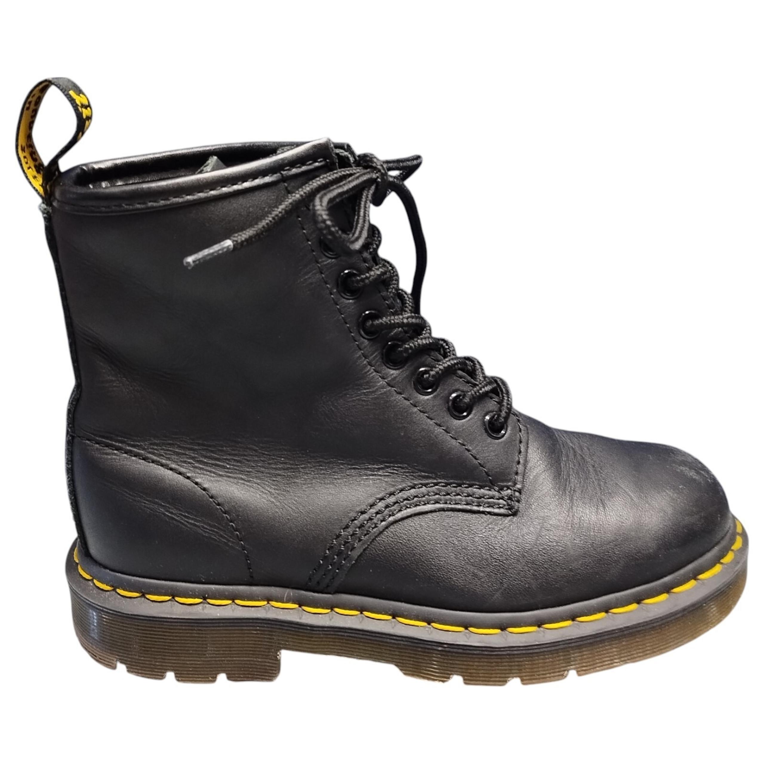 Dr Martens Safety Boots Unisex 5M/6W Black Slip Resistant Round Toe Lace Up EUC