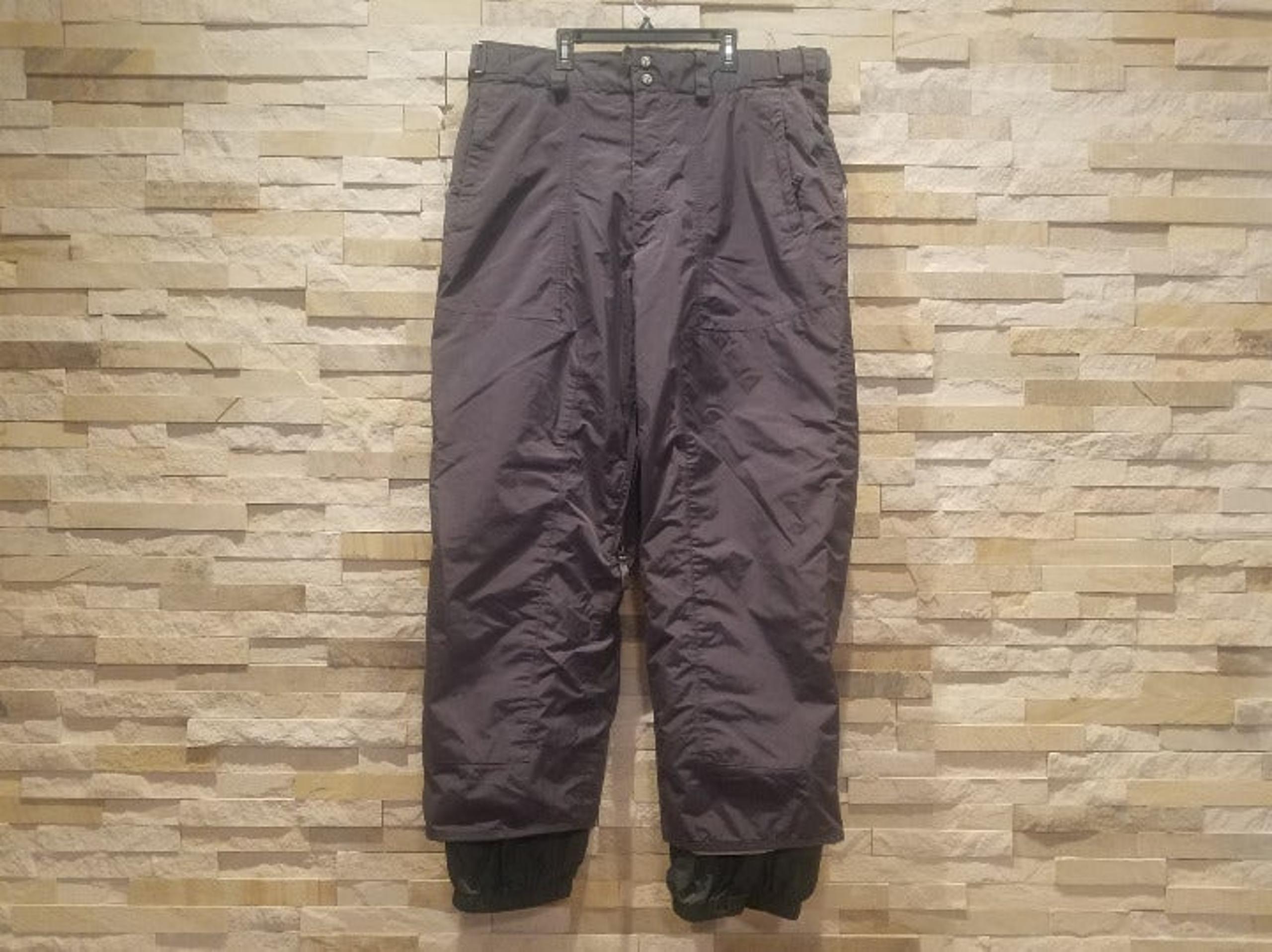 Burton Mens XL Grey Snowboard Snow Pants Snowsuit Ski Gray Winter Suit Bib bibs