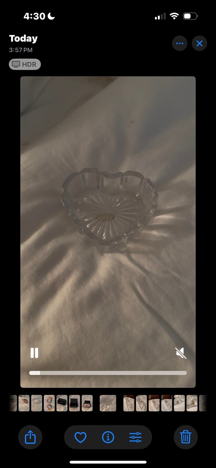 Vintage crystal jewelry holder