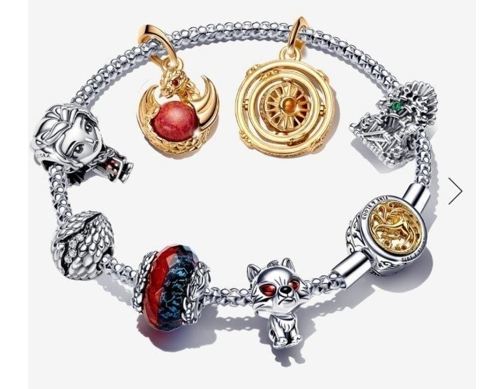 Pandora Bracelet 20cm with charms
