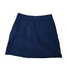 Patagonia Skort Womens 8 Blue Shorts Skirt Zip Pockets Tennis Golf Nylon Hiking
