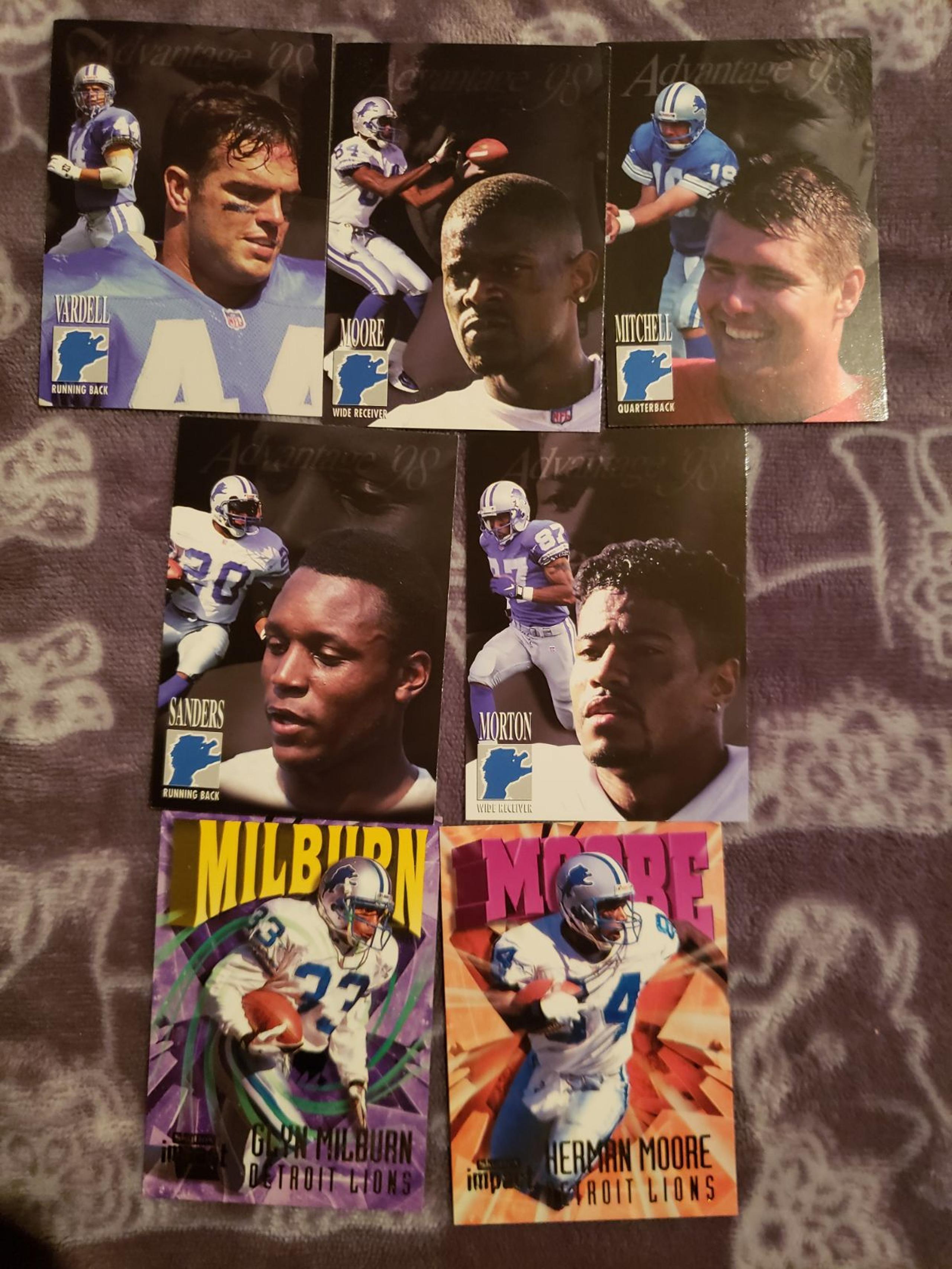 trading cards NFL Detroit Lions Bundle
