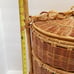 Vintage Asian Wedding 3 Tier Rattan Woven Wicker Bamboo Basket