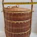Vintage Asian Wedding 3 Tier Rattan Woven Wicker Bamboo Basket