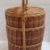 Vintage Asian Wedding 3 Tier Rattan Woven Wicker Bamboo Basket