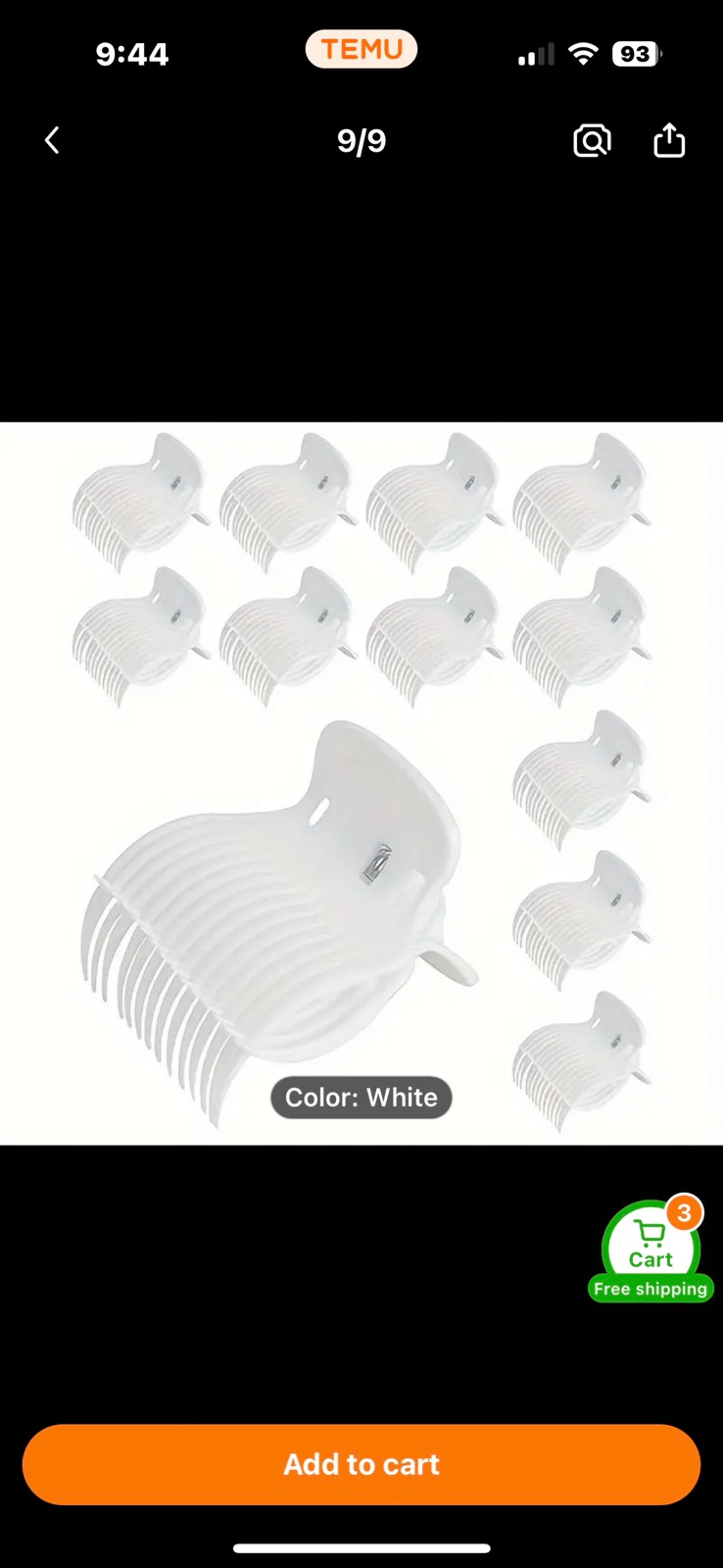 Hair curl clips