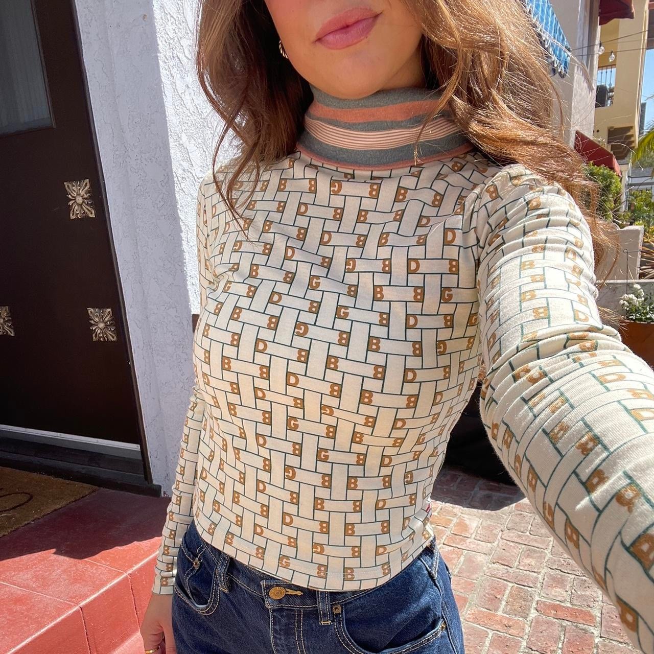 BDG logo print turtleneck