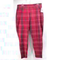 Anthropologie Sanctuary Women's 1X Grease Plaid Leggings Red / Black Pants