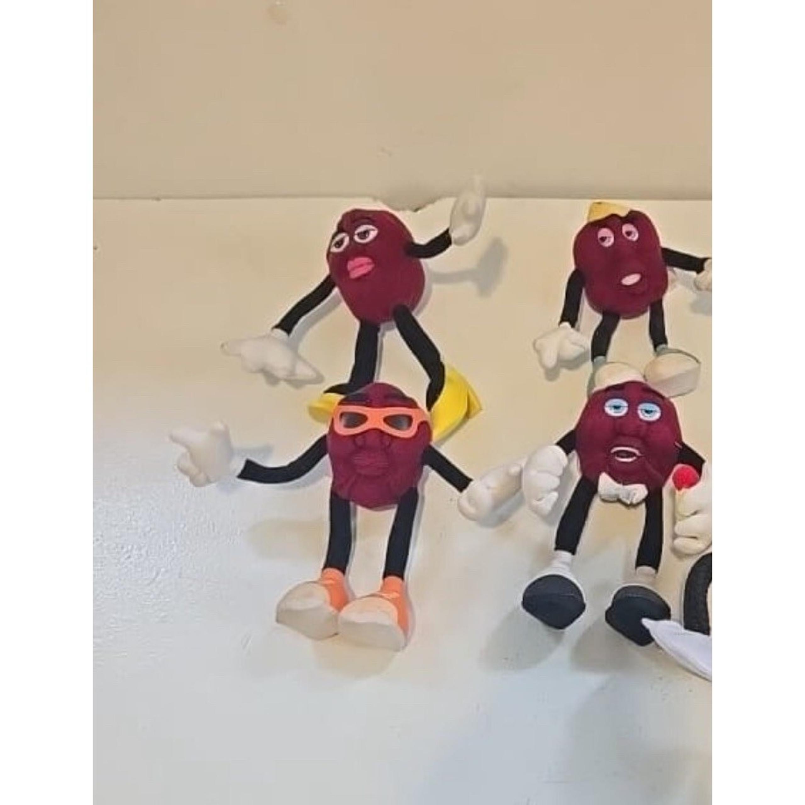 Vintage California Raisins Lot of 4 Figures 1988