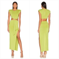 Lovers and Friends Encore Dress in Chartreuse Green Medium