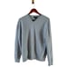 Lands End Cashmere V Neck Sweater Light Blue M