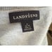 Lands End Cashmere V Neck Sweater Light Blue M