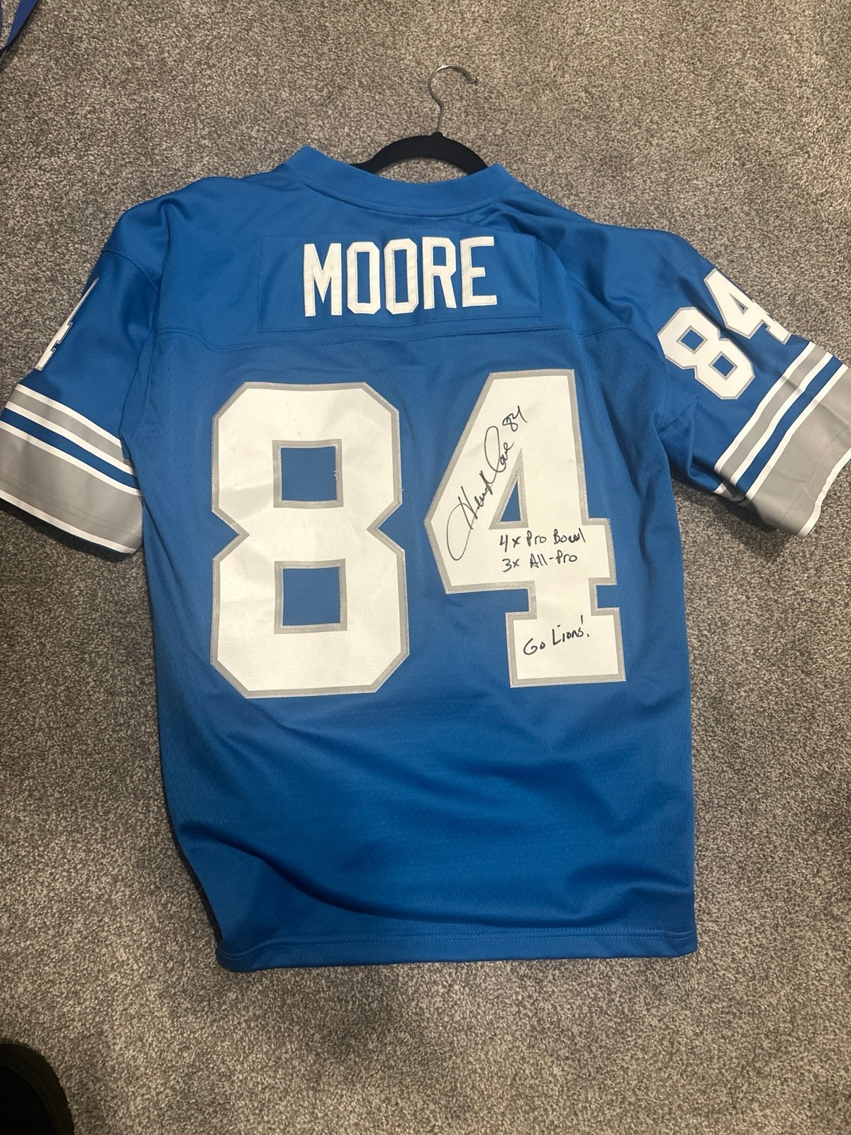 Herman Moore Lions jersey