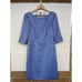 Lourdes Chávez blue print dress size 10