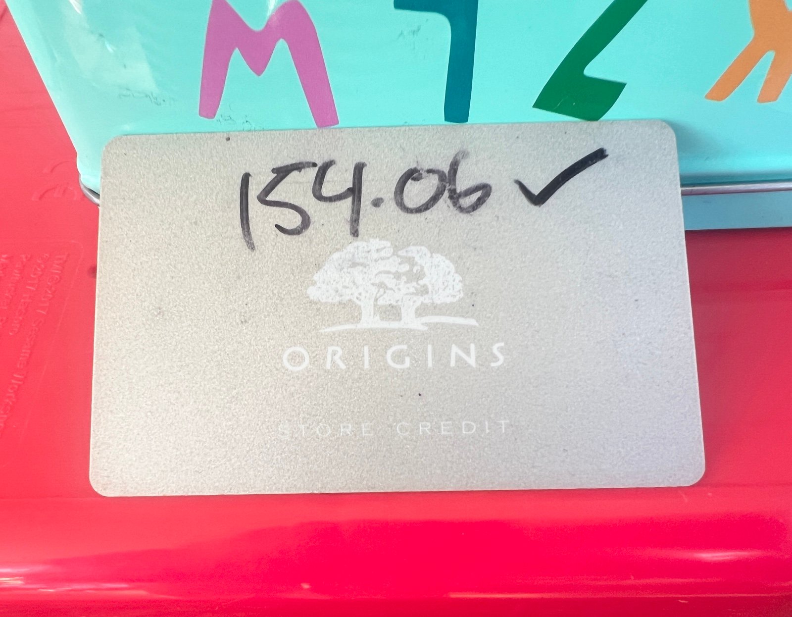 Origns Store Credit 154 In-Store Only Balance Checked