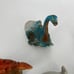 Vintage 1992 Dinosaurs Hatching In Egg Shell Lot Of 5 Babies Cake Toppers Toys