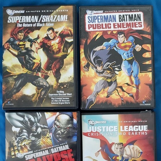 LOT OF 4 DC UNIVERSE & SHOWCASE SUPERMAN BATMAN SHAZAM & JUSTICE LEAGUE