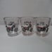Nescafe Cafe Viet juice tumbler glass 3.7 Motorcycle Set 3 clear black red NEW